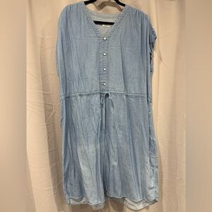Time and Tru Chambray Casual Dress